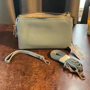 NWT Brentano Vegan Leather Shoulder bag/wristlet